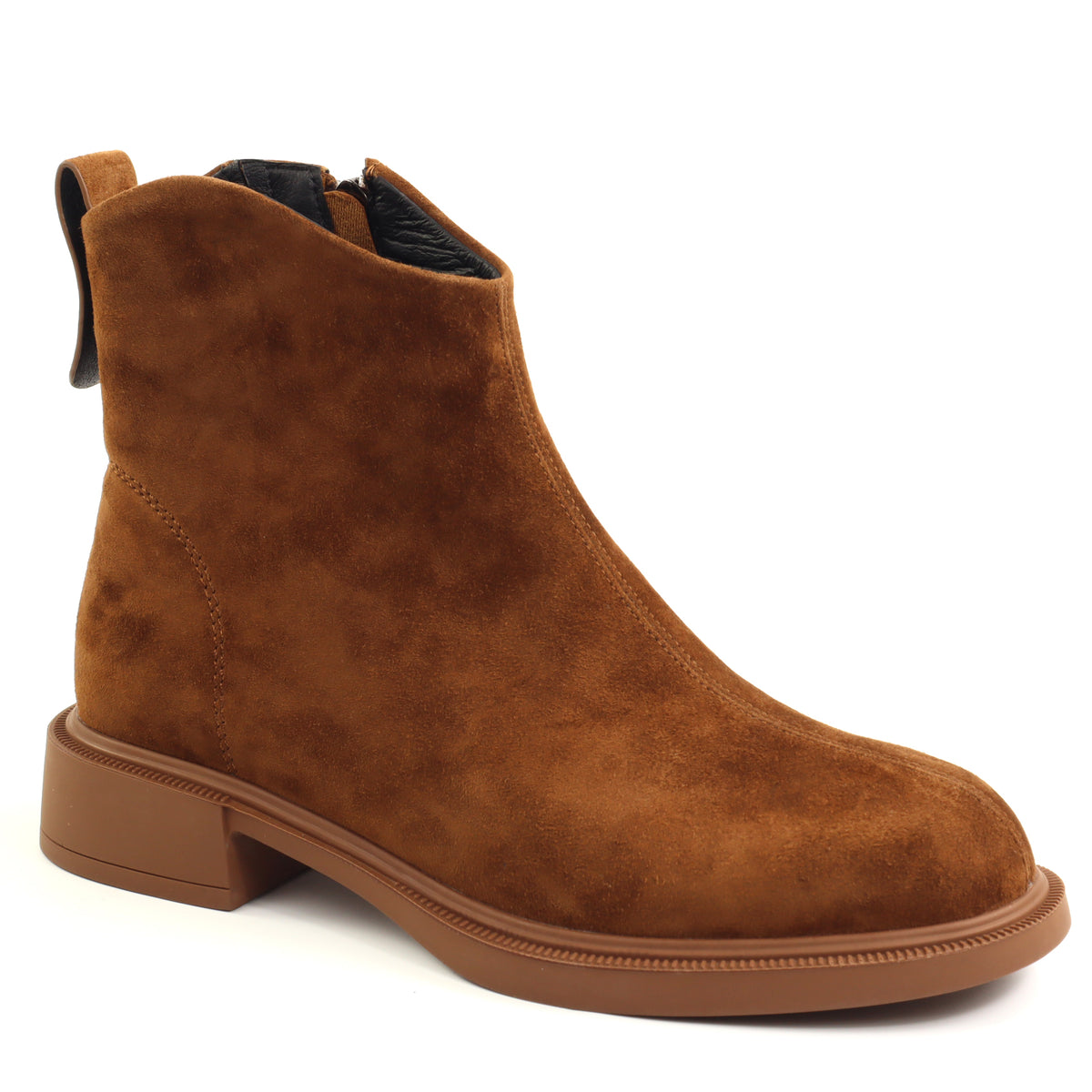 Fiore Fino Ghete dama piele naturala 2709007 maro velur ID5638-MAROV