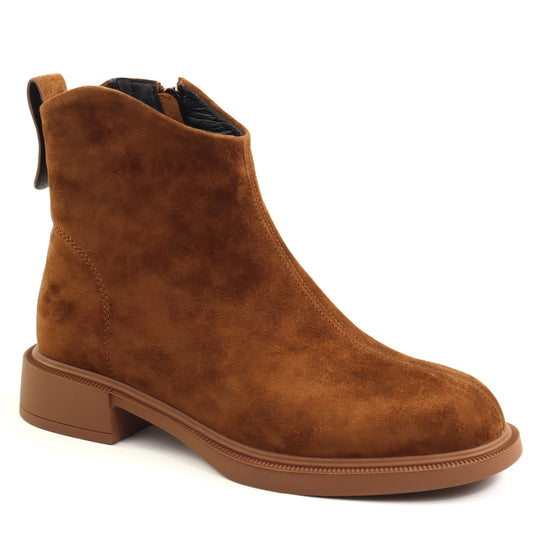 Fiore Fino Ghete dama piele naturala 2709007 maro velur ID5638-MAROV