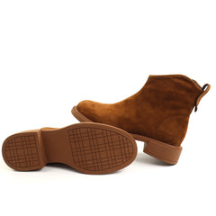 Fiore Fino Ghete dama piele naturala 2709007 maro velur ID5638-MAROV