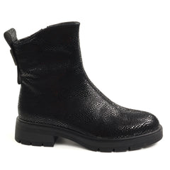 Fiore Fino Ghete dama piele naturala 2709012 negru sarpe ID5639-NGS
