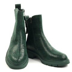 Fiore Fino Ghete dama piele naturala 2709012 verde sarpe ID5639-VRS