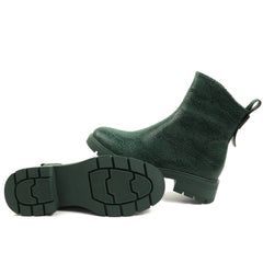 Fiore Fino Ghete dama piele naturala 2709012 verde sarpe ID5639-VRS