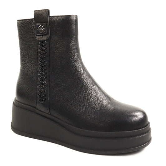 Fiore Fino Ghete dama piele naturala 2709020 negru ID5640-NG