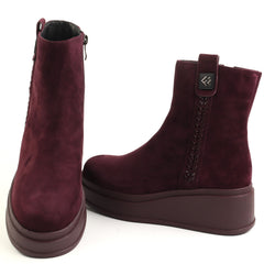 Fiore Fino Ghete dama piele naturala 2709021 bordo velur ID5641-BRDV