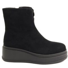 Fiore Fino Ghete dama piele naturala 2709038 negru velur ID5642-NGV