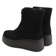 Fiore Fino Ghete dama piele naturala 2709038 negru velur ID5642-NGV