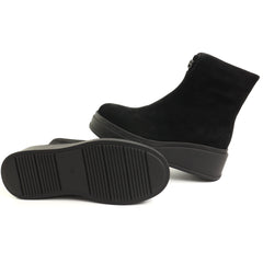 Fiore Fino Ghete dama piele naturala 2709038 negru velur ID5642-NGV