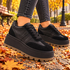 Feeling Pantofi dama piele naturala 2510 BLACK ID5645-BLK