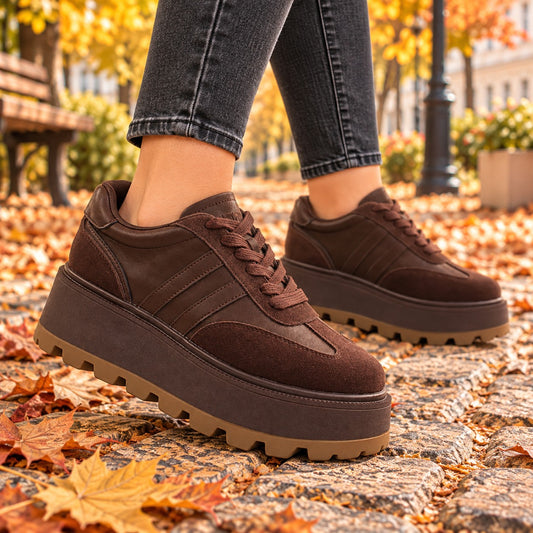 Feeling Pantofi dama piele naturala 2510 BROWN ID5645-BRN