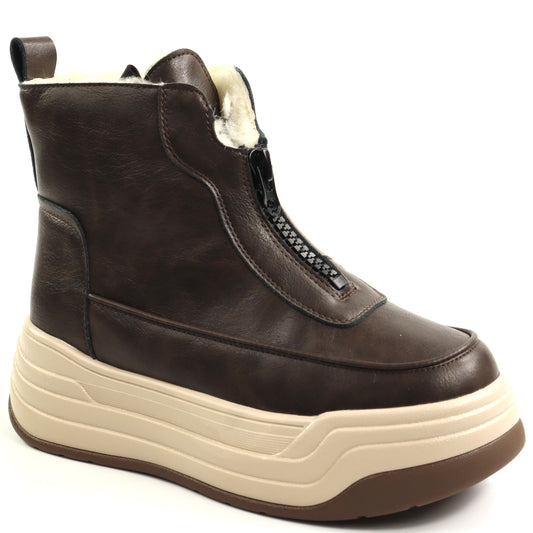 Feeling Ghete dama piele naturala 2613 kaki ID5646-KAKI
