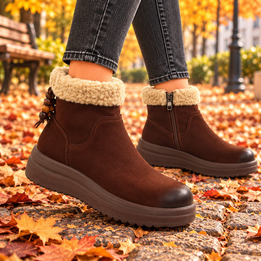 Feeling Ghete dama piele naturala 15201 BROWN ID5647-BRN