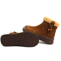 Feeling Ghete dama piele naturala 15201 kaki ID5647-KAKI