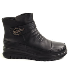 Feeling Ghete dama piele naturala 9023 BLACK ID5649-BLK