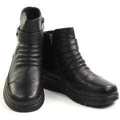 Feeling Ghete dama piele naturala 9023 BLACK ID5649-BLK