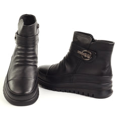 Feeling Ghete dama piele naturala 9023 BLACK ID5649-BLK