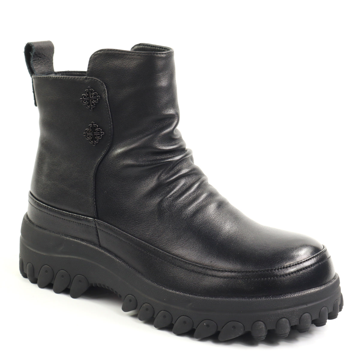 Feeling Ghete dama piele naturala 26128 BLACK ID5651-BLK