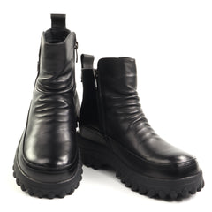 Feeling Ghete dama piele naturala 26128 BLACK ID5651-BLK