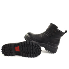 Feeling Ghete dama piele naturala 26128 BLACK ID5651-BLK