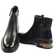 Feeling Ghete dama piele naturala 27 024 01 BLACK ID5655-BLK