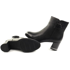 Feeling Ghete dama piele naturala 27 060 01 BLACK ID5660-BLK