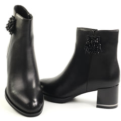 Feeling Ghete dama piele naturala 27 060 01 BLACK ID5660-BLK