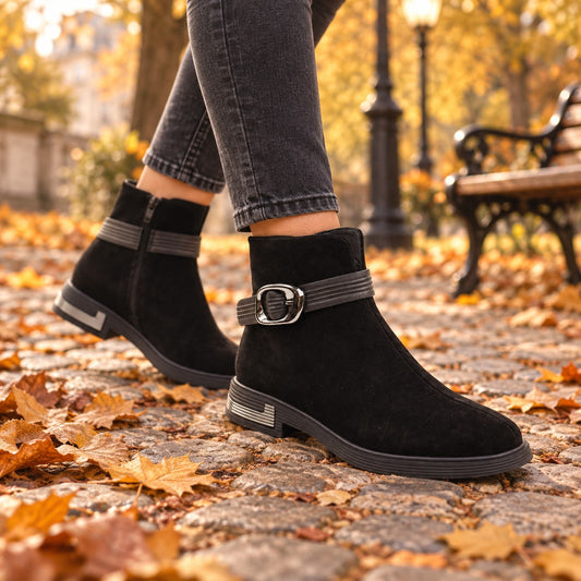 Feeling Ghete dama piele naturala 27 094 01 BLACK ID5662-BLK