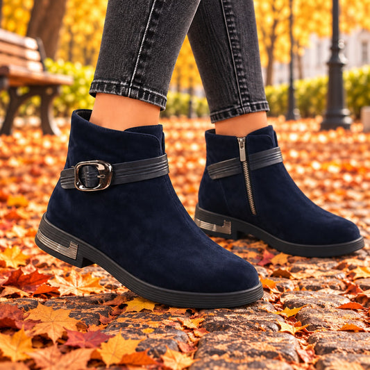 Feeling Ghete dama piele naturala 27 094 02 DARK BLUE ID5663-DKBL