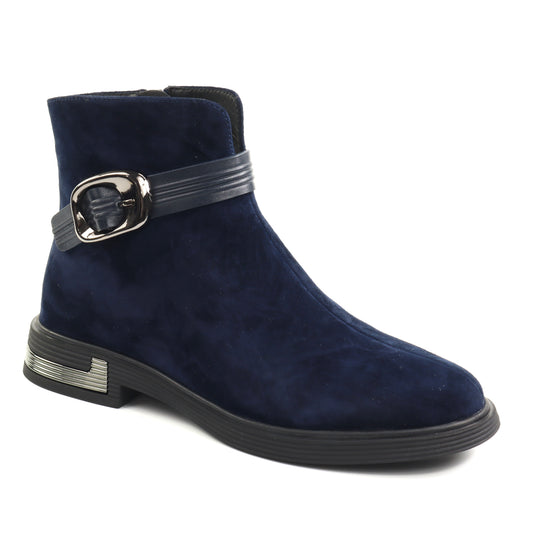 Feeling Ghete dama piele naturala 27 094 02 DARK BLUE ID5663-DKBL