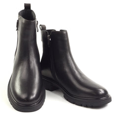 Feeling Ghete dama piele naturala D156 8796 BLACK ID5664-BLK