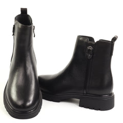 Feeling Ghete dama piele naturala D156 8796 BLACK ID5664-BLK