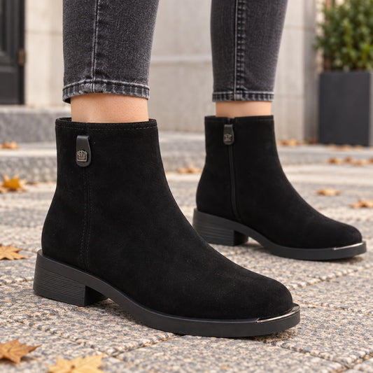 Feeling Ghete dama piele naturala H1500 849 BLACK ID5665-BLK