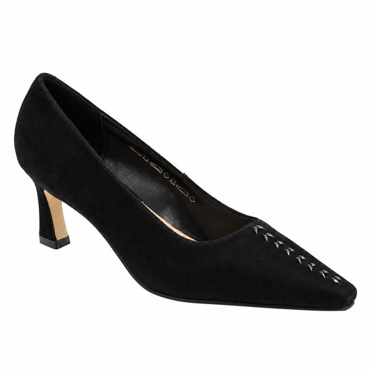 Anna Viotti Pantofi dama piele naturala D106 M1317 G1022 1 BLACK ID5673-BLK