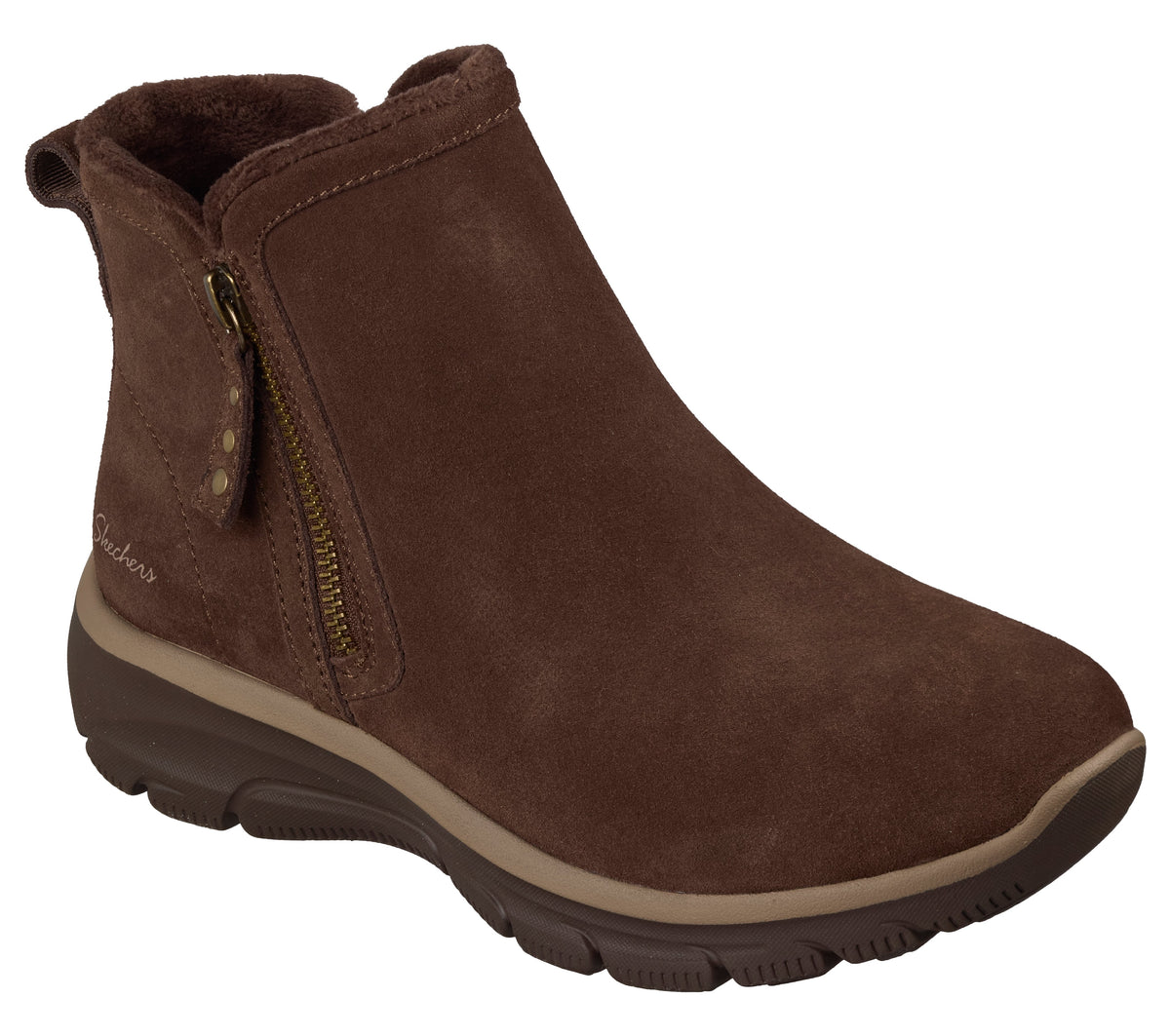 Skechers Ghete dama EASY GOING URBAN ZIP 168188 CHOCOLAT ID5678-CHOC