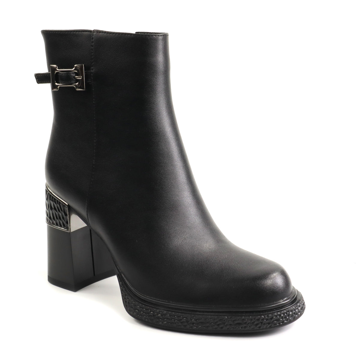 Anna Viotti Ghete dama piele naturala D122 ZPW351 N4783 1 negru ID5679-NG