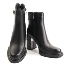 Anna Viotti Ghete dama piele naturala D122 ZPW351 N4783 1 negru ID5679-NG