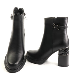 Anna Viotti Ghete dama piele naturala D122 ZPW351 N4783 1 negru ID5679-NG