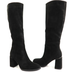 Anna Viotti Cizme dama piele naturala D123 M1942 L4212R 2 negru ID5681-NG