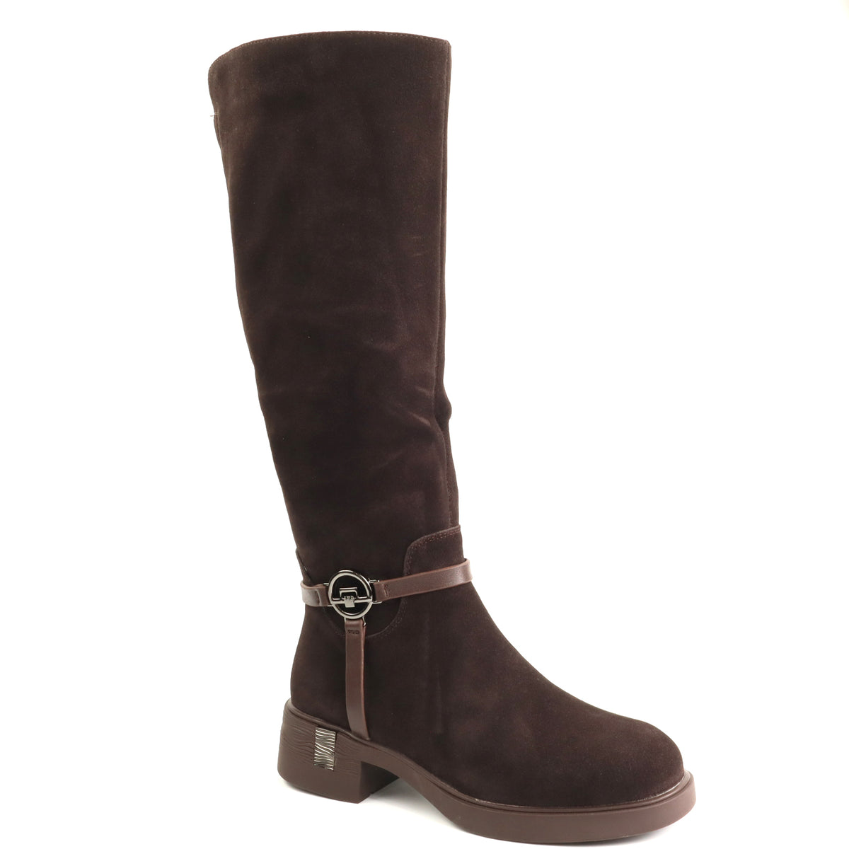 Anna Viotti Cizme dama piele naturala D125 5J205 R05B maro ID5682-MARO