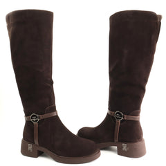 Anna Viotti Cizme dama piele naturala D125 5J205 R05B maro ID5682-MARO