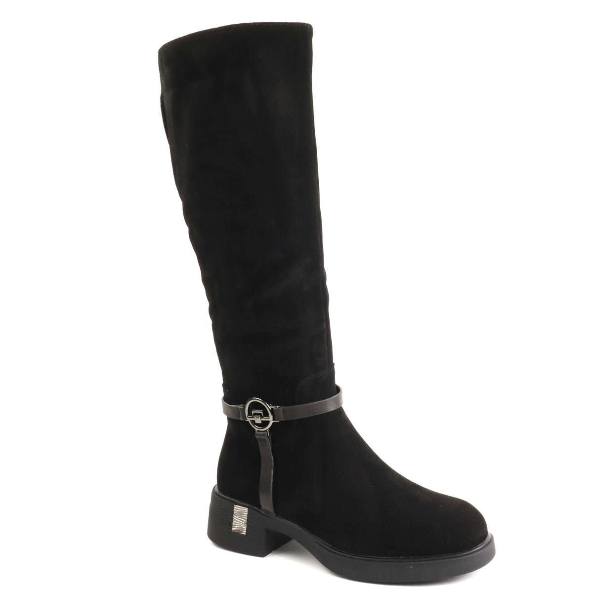 Anna Viotti Cizme dama piele naturala D125 5J205 R05B negru ID5682-NG