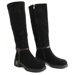 Anna Viotti Cizme dama piele naturala D125 5J205 R05B negru ID5682-NG