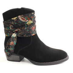 Anna Viotti Ghete dama piele naturala D115 66100 01R KHAKI negru ID5683-NG