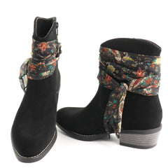 Anna Viotti Ghete dama piele naturala D115 66100 01R KHAKI negru ID5683-NG