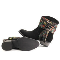 Anna Viotti Ghete dama piele naturala D115 66100 01R KHAKI negru ID5683-NG