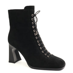 Anna Viotti Ghete dama piele naturala D122 W81 6H214 8 negru ID5688-NG