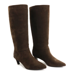 Anna Viotti Cizme dama piele naturala D115 X20257 10R KHAKI maro ID5689-MARO