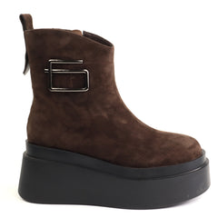 Anna Viotti Ghete dama piele naturala D122 P115 292 maro ID5691-MARO