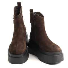 Anna Viotti Ghete dama piele naturala D122 P115 292 maro ID5691-MARO