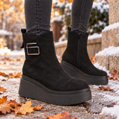 Anna Viotti Ghete dama piele naturala D122 P115 292 negru ID5691-NG