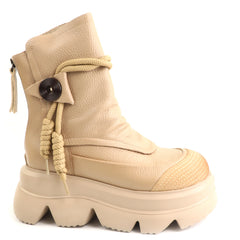GRYXX Ghete dama piele naturala 119686B 03 N bej ID5701-BEJ